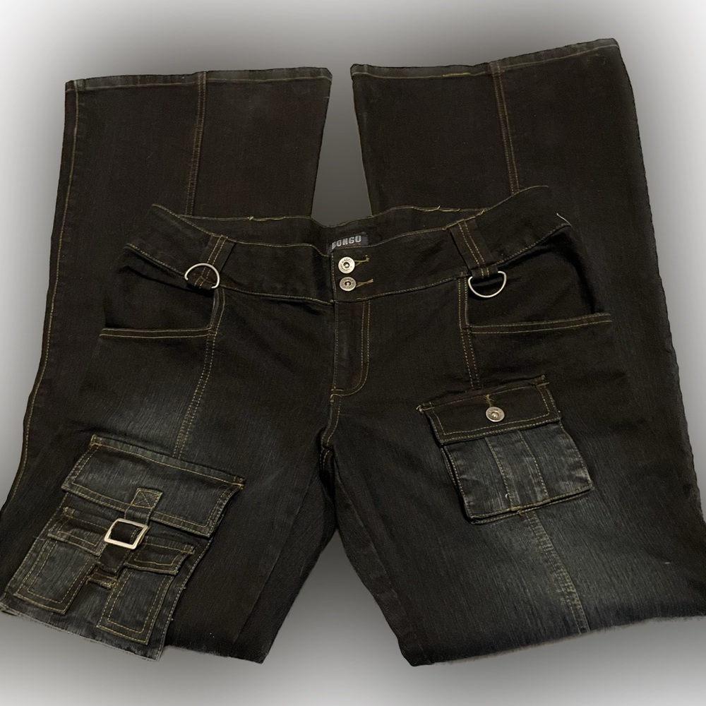 Bongo Wide Leg Cargo Jeans - Picture 1 of 8